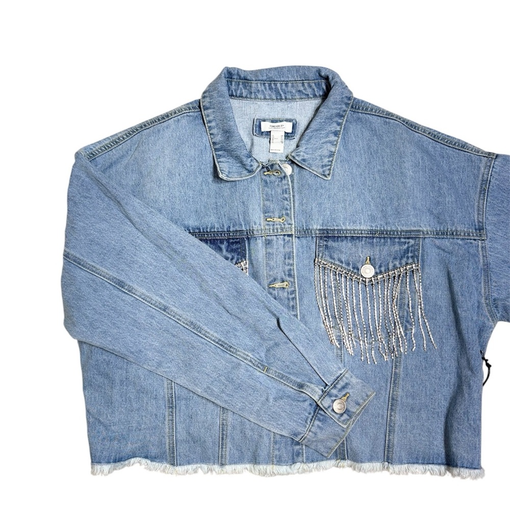 Forever 21 Sky Blue Denim Jacket